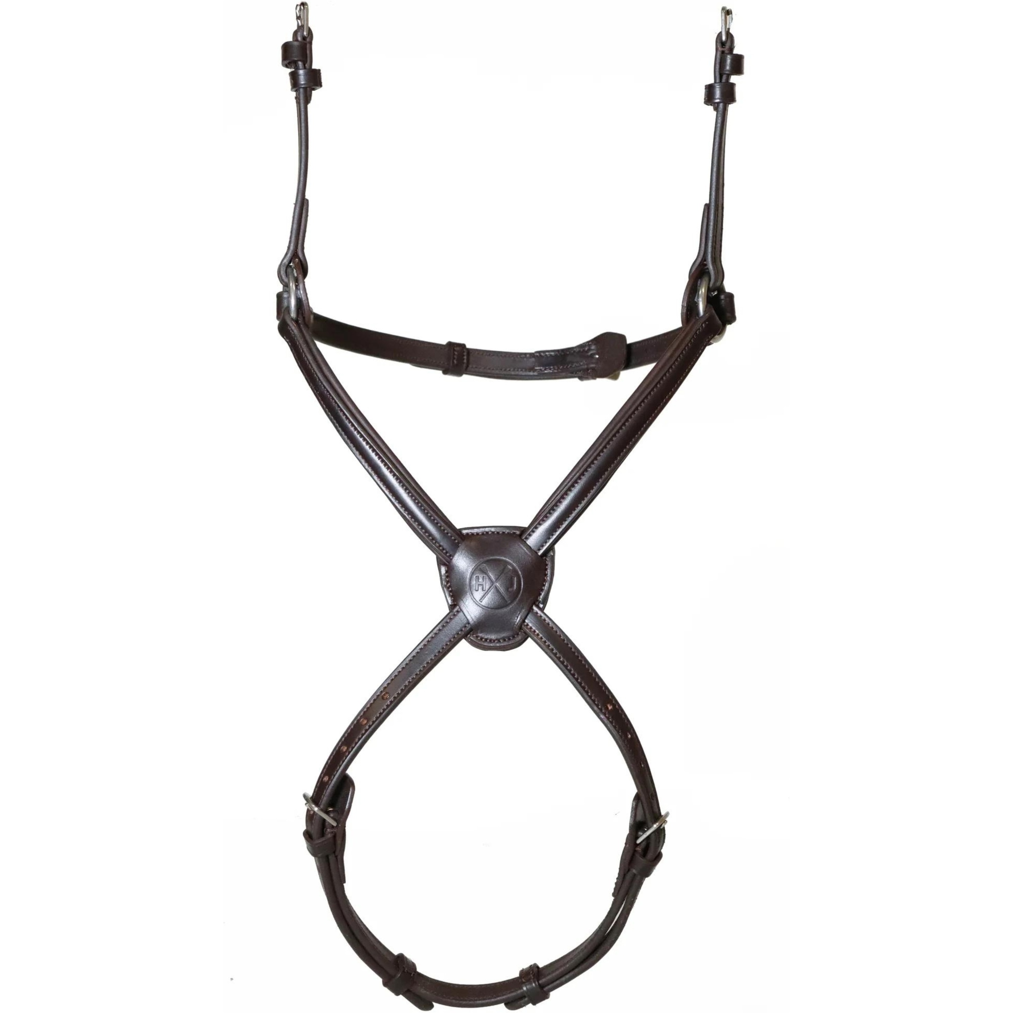 Henry James Double Buckle Figure 8 Grackle Noseband NB5-HJ - Brown